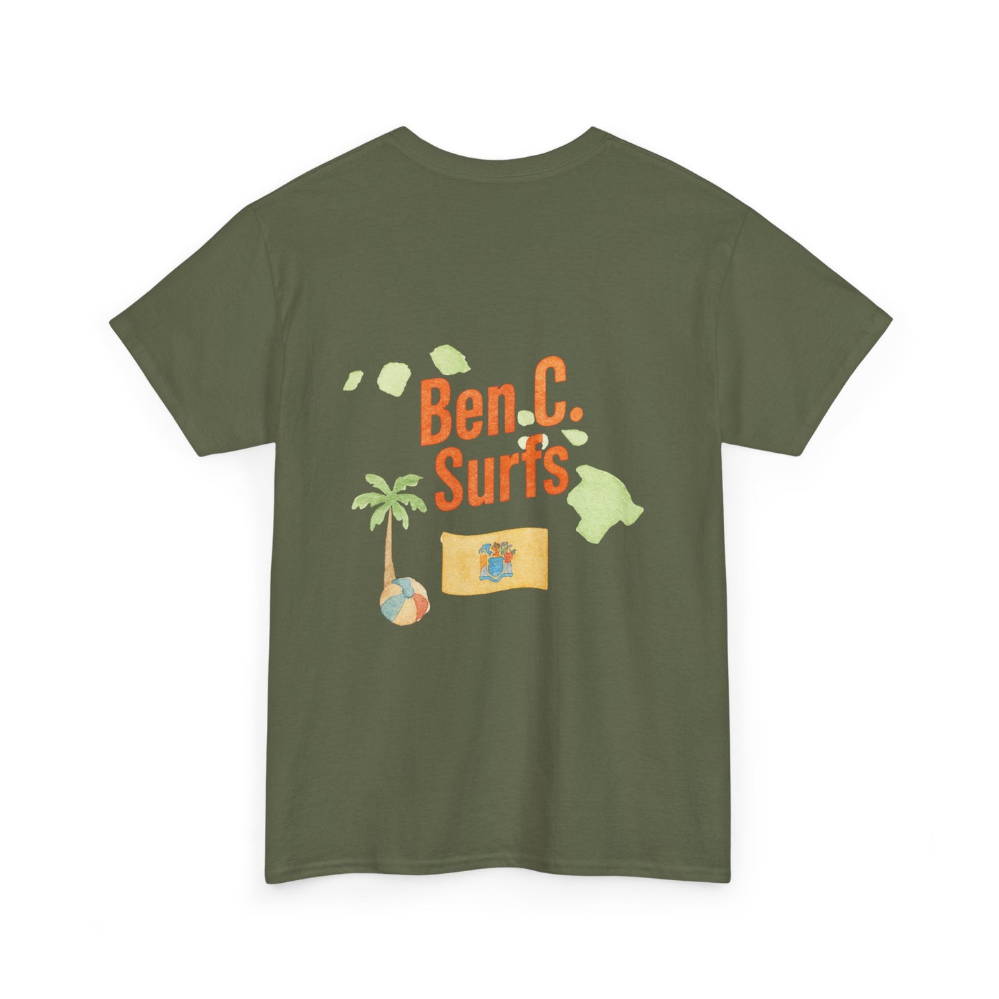 Ben C. Surfs Watercolor Logo Tee