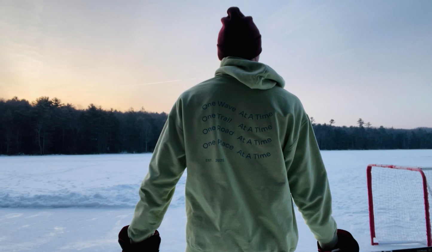 One Wave, One Trail, One Road, One Place at a Time Hoodie