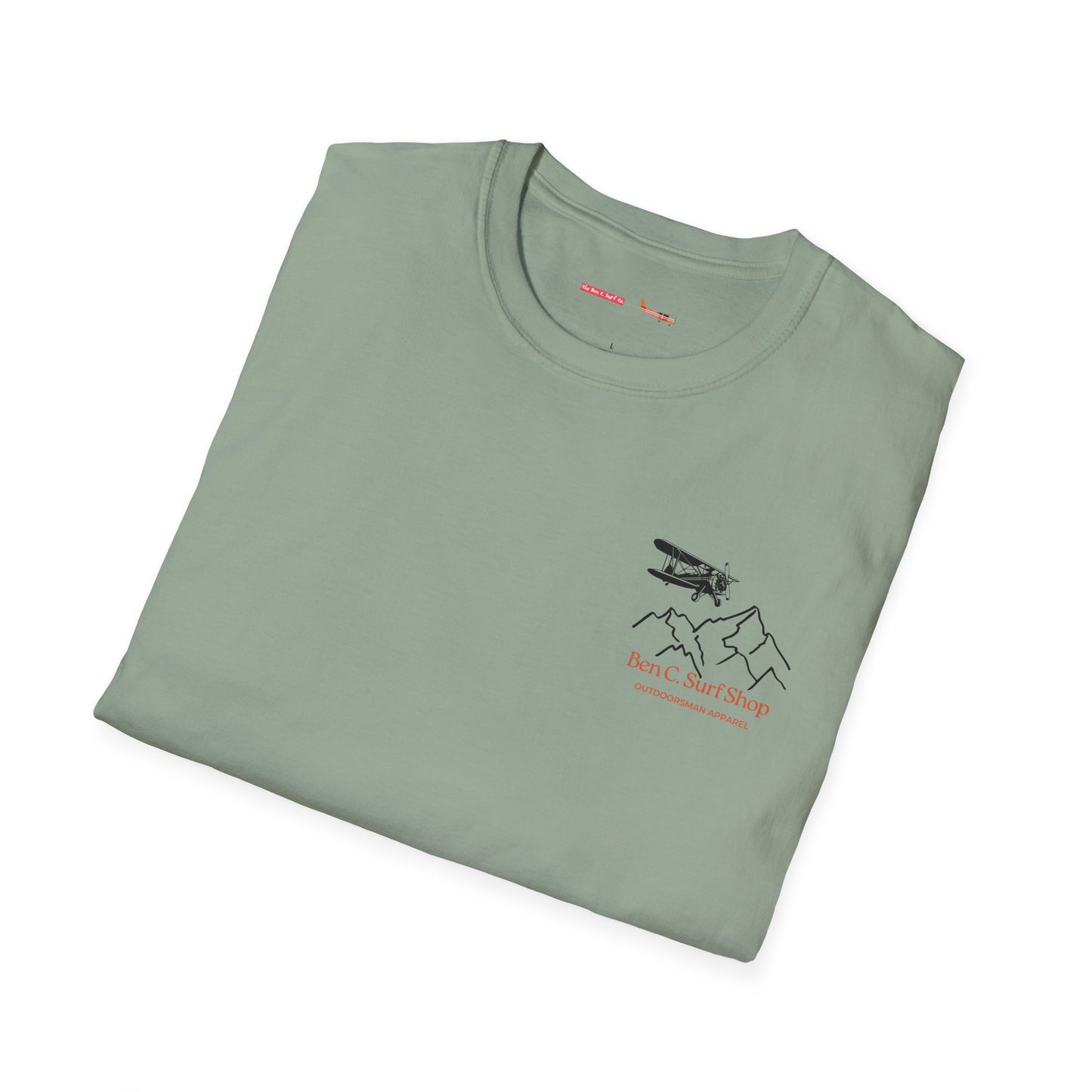 Adventure Plane T-Shirt — Ben C. Surf Shop Mountains & Biplane Outdoor Tee