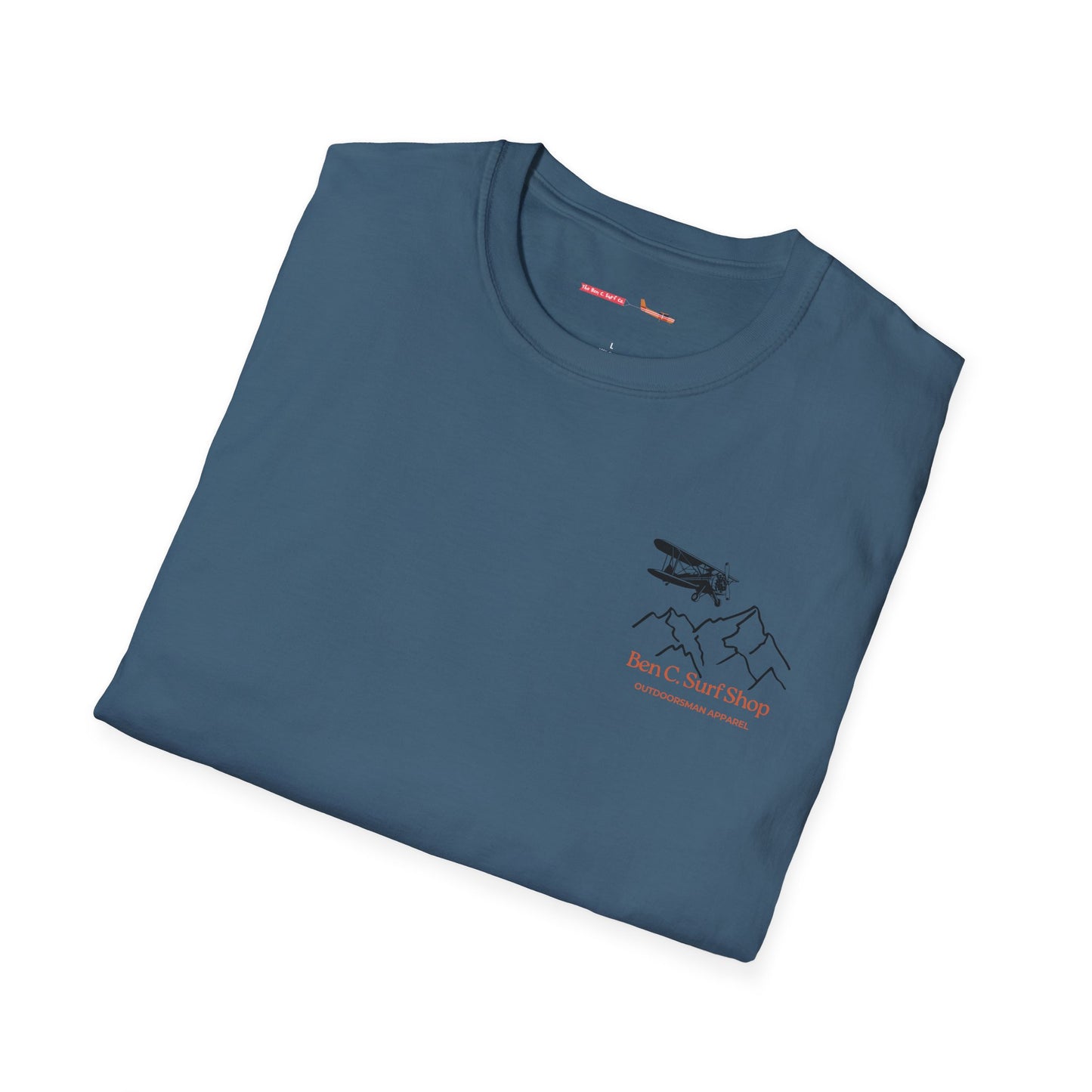 Adventure Plane T-Shirt — Ben C. Surf Shop Mountains & Biplane Outdoor Tee