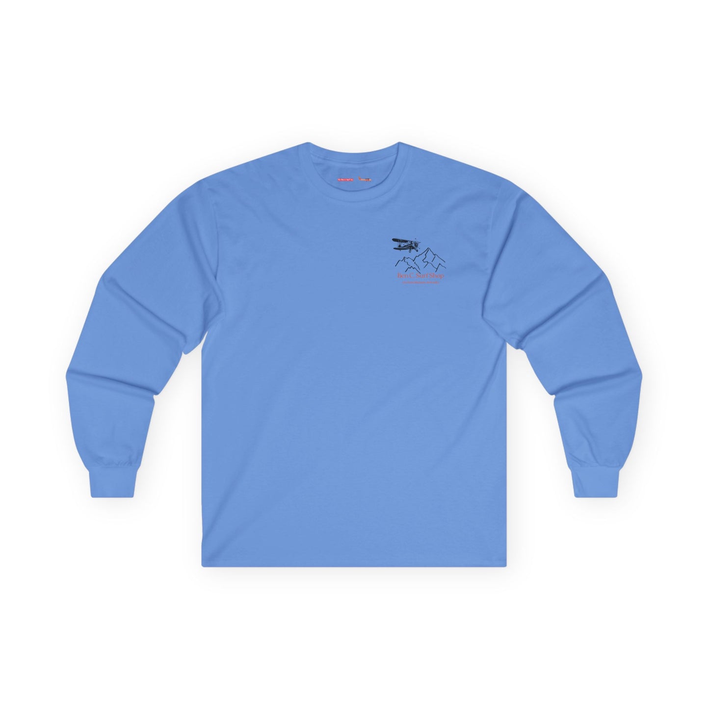 Mountains and Biplanes Aviation Addition Long Sleeved T