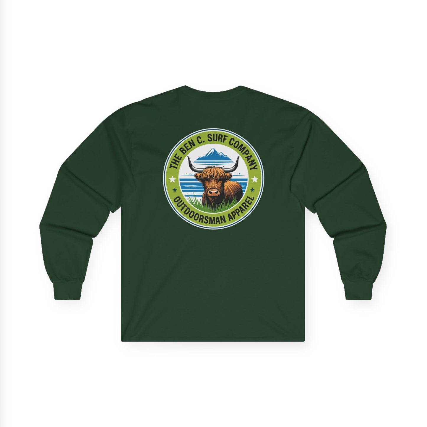 Highland Cow Graphic Logo Long Sleeve Tee