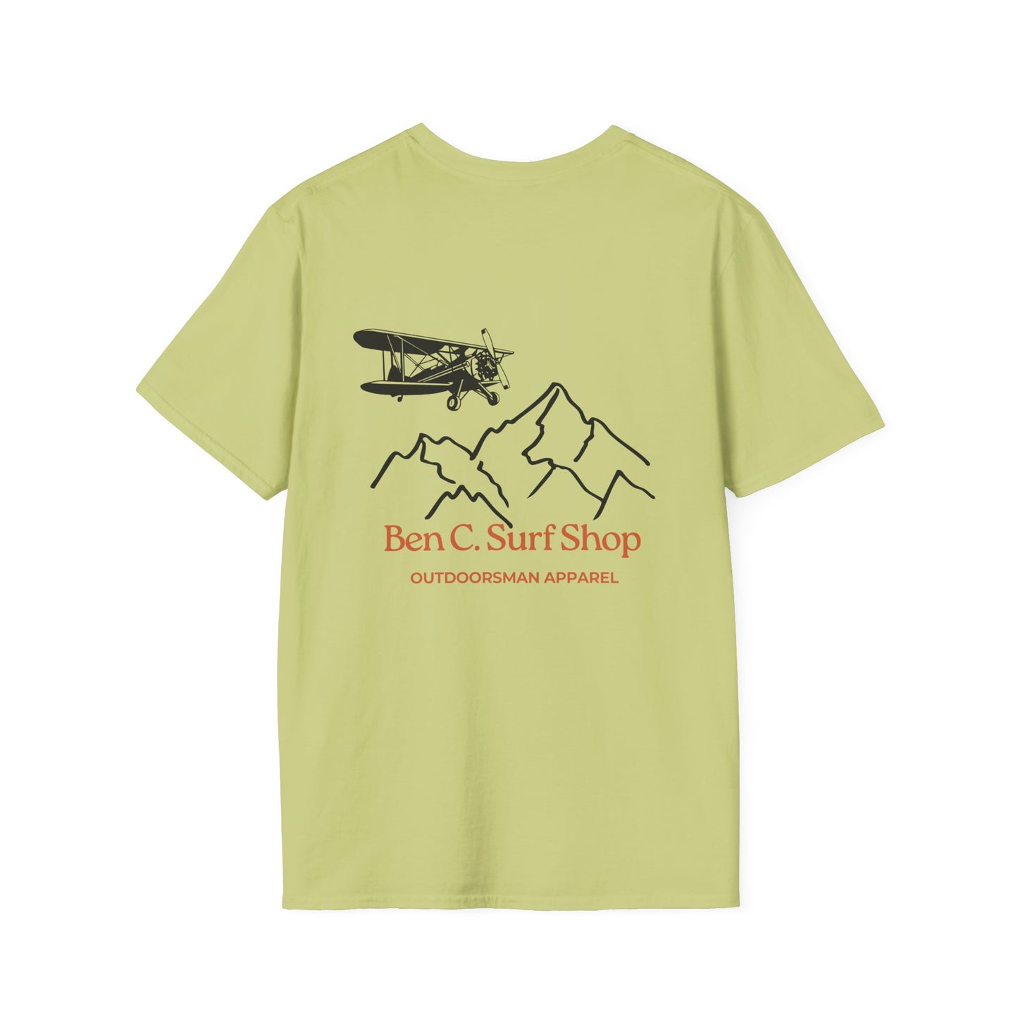 Adventure Plane T-Shirt — Ben C. Surf Shop Mountains & Biplane Outdoor Tee