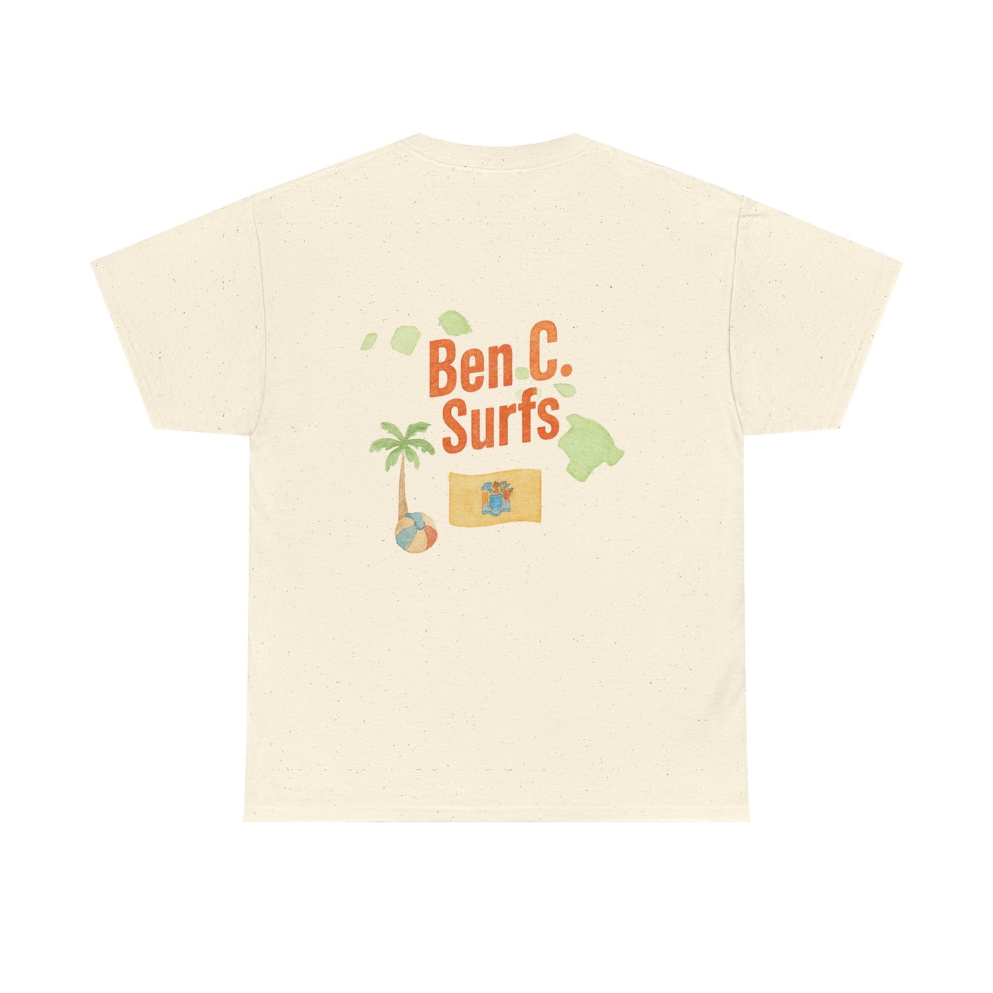 Ben C. Surfs Watercolor Logo Tee