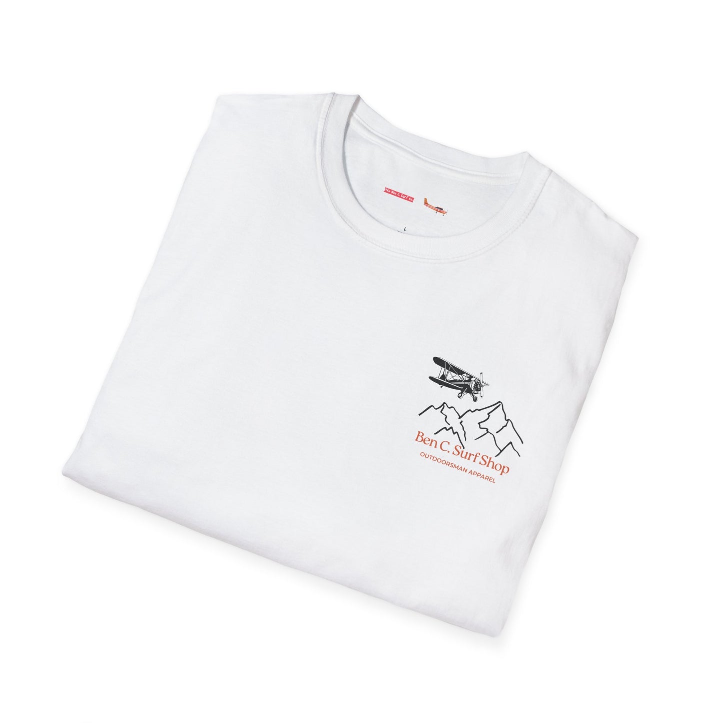 Adventure Plane T-Shirt — Ben C. Surf Shop Mountains & Biplane Outdoor Tee
