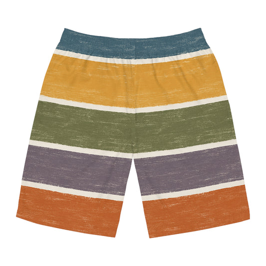 Striped Vintage Board Shorts
