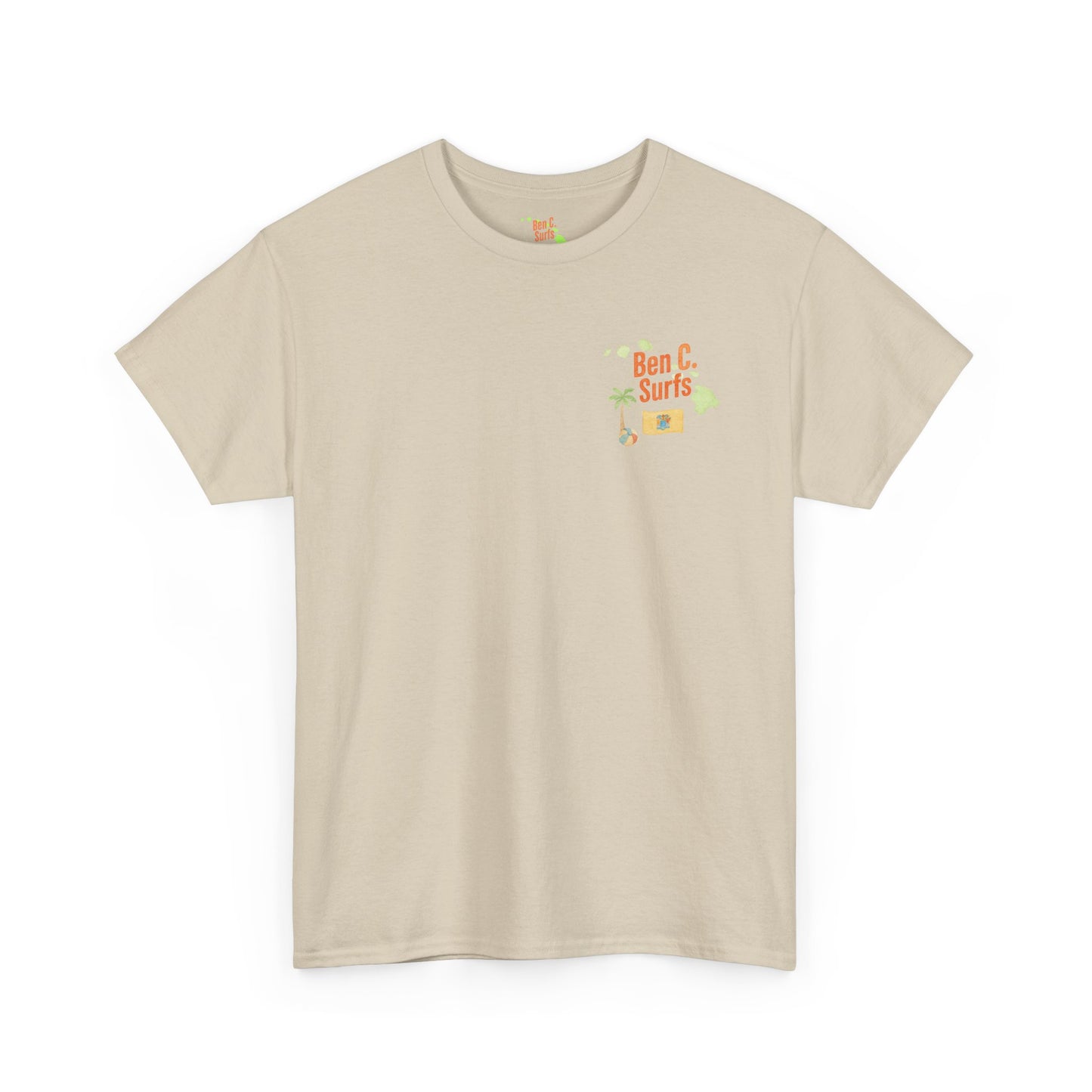 Ben C. Surfs Watercolor Logo Tee
