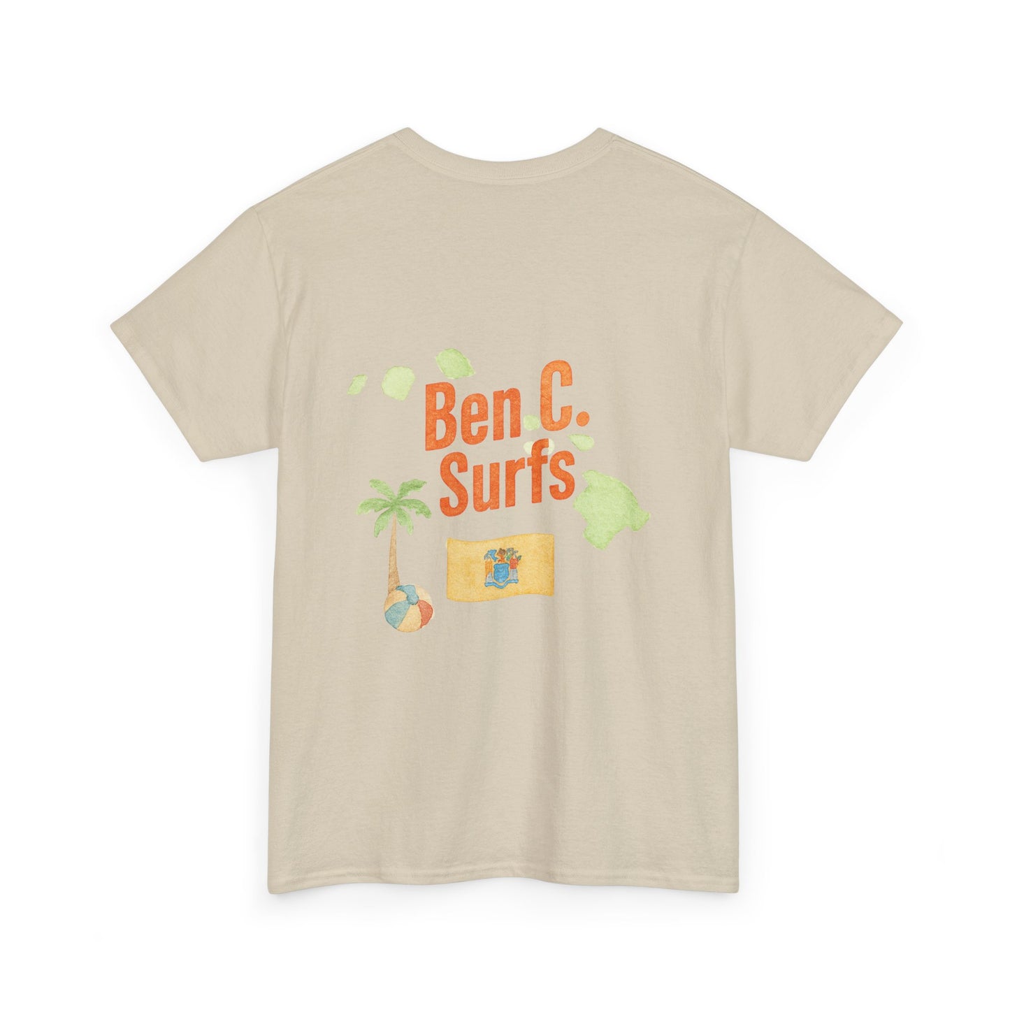 Ben C. Surfs Watercolor Logo Tee