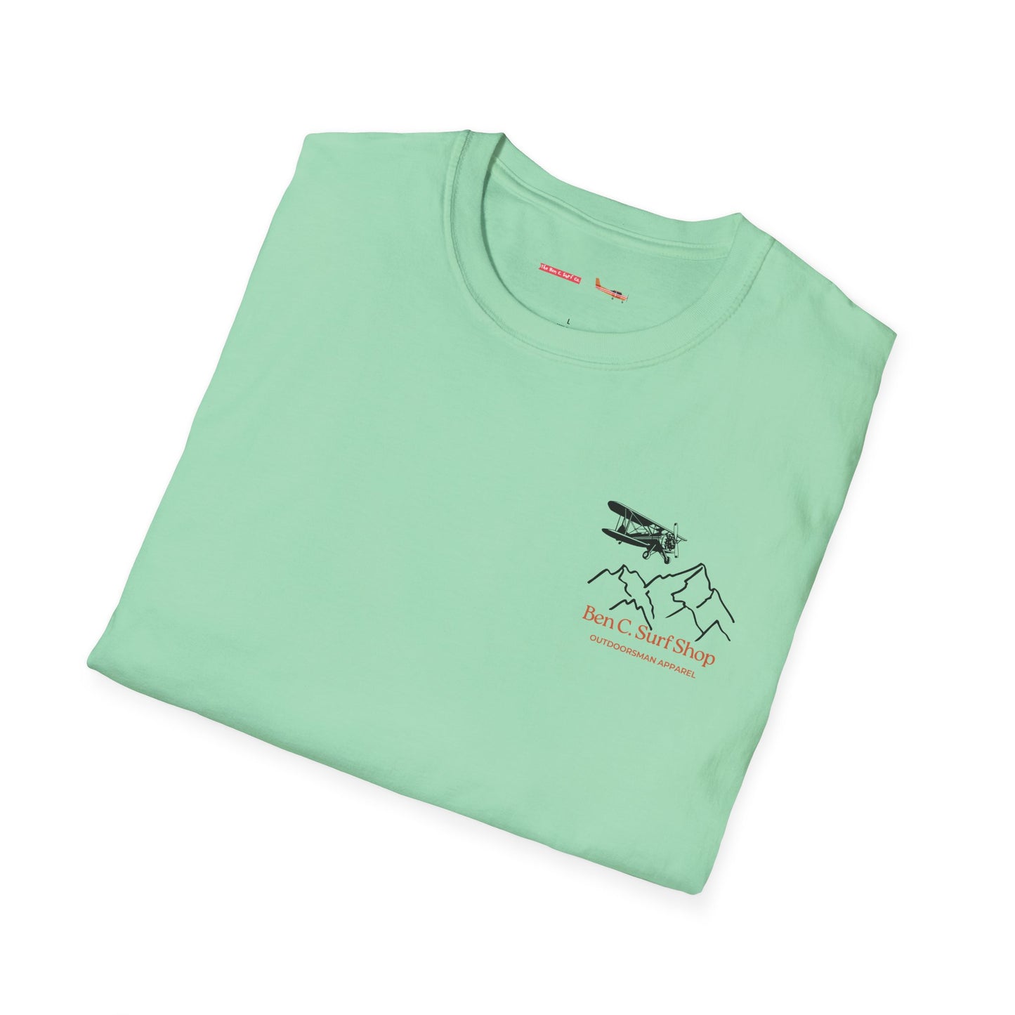 Adventure Plane T-Shirt — Ben C. Surf Shop Mountains & Biplane Outdoor Tee