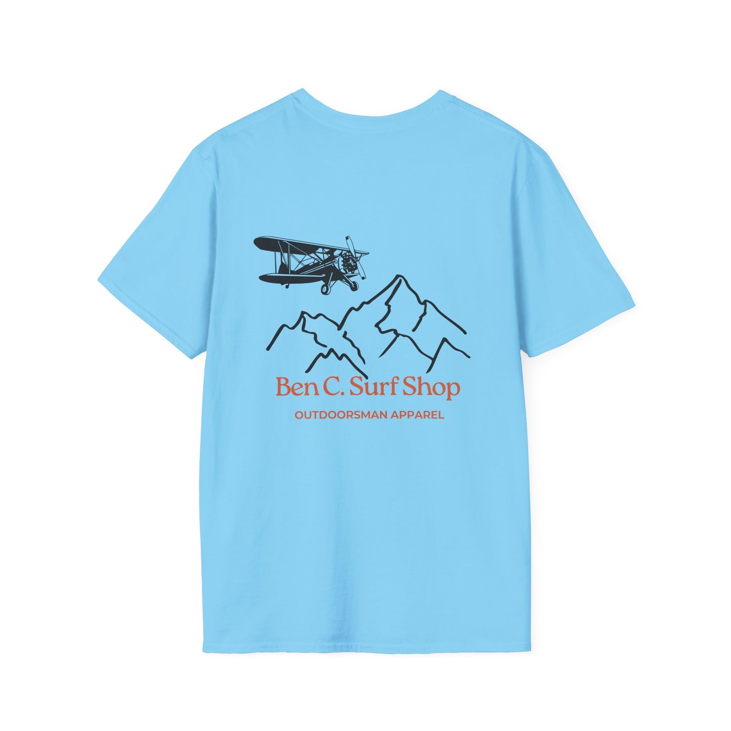 Adventure Plane T-Shirt — Ben C. Surf Shop Mountains & Biplane Outdoor Tee