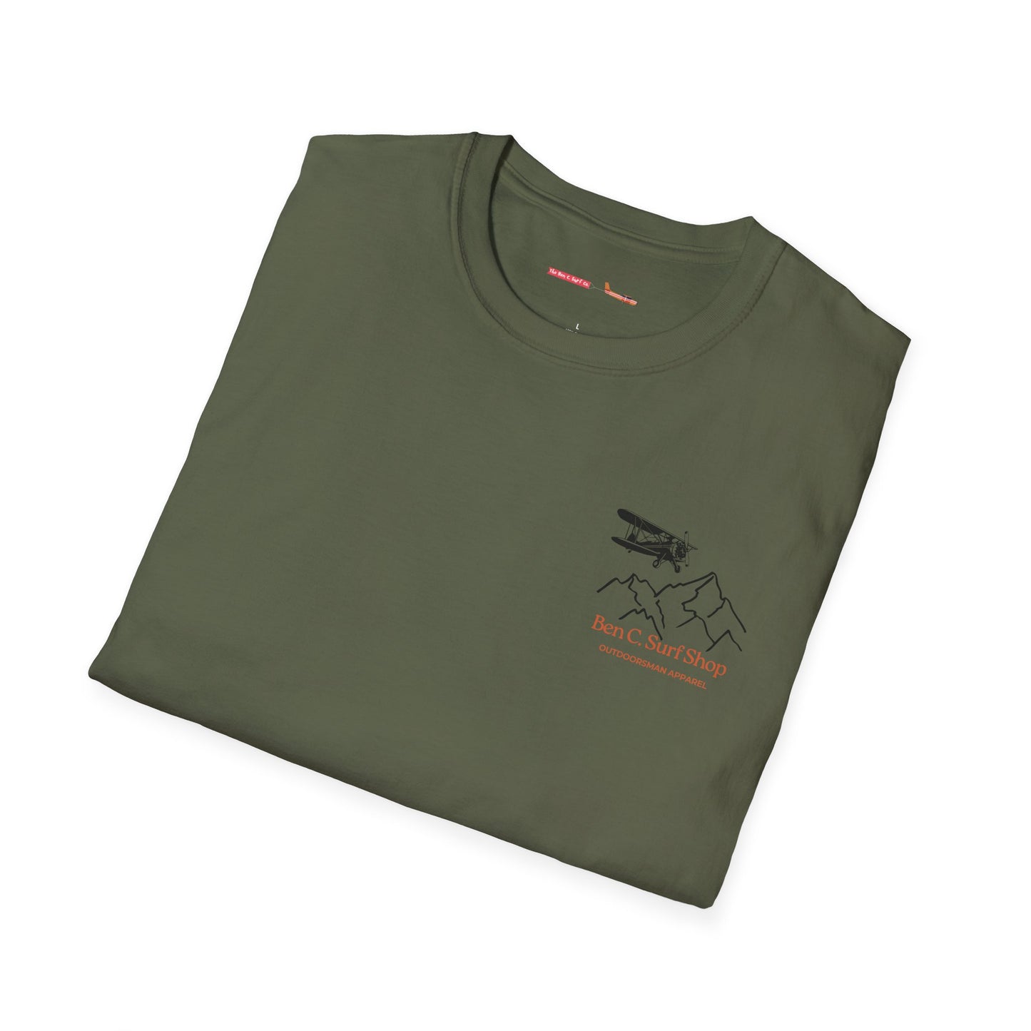 Adventure Plane T-Shirt — Ben C. Surf Shop Mountains & Biplane Outdoor Tee