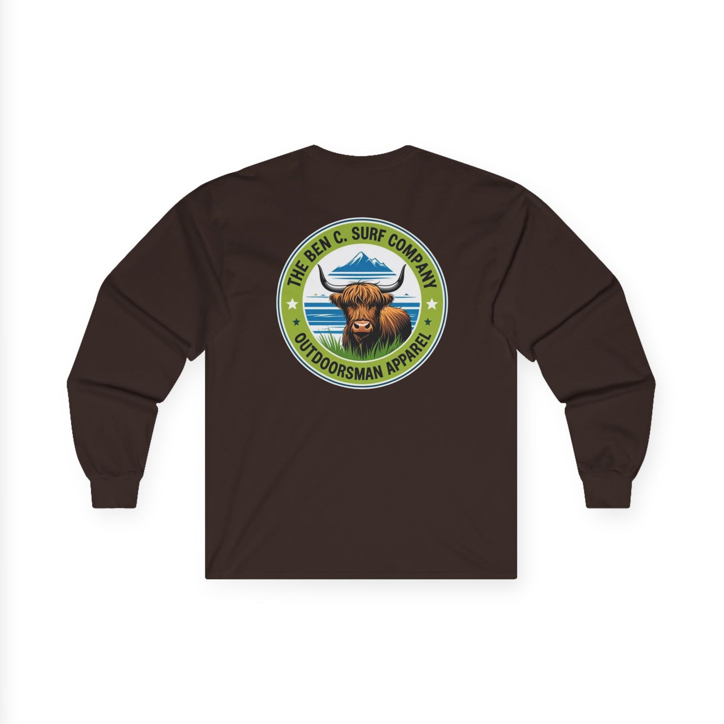 Highland Cow Graphic Logo Long Sleeve Tee