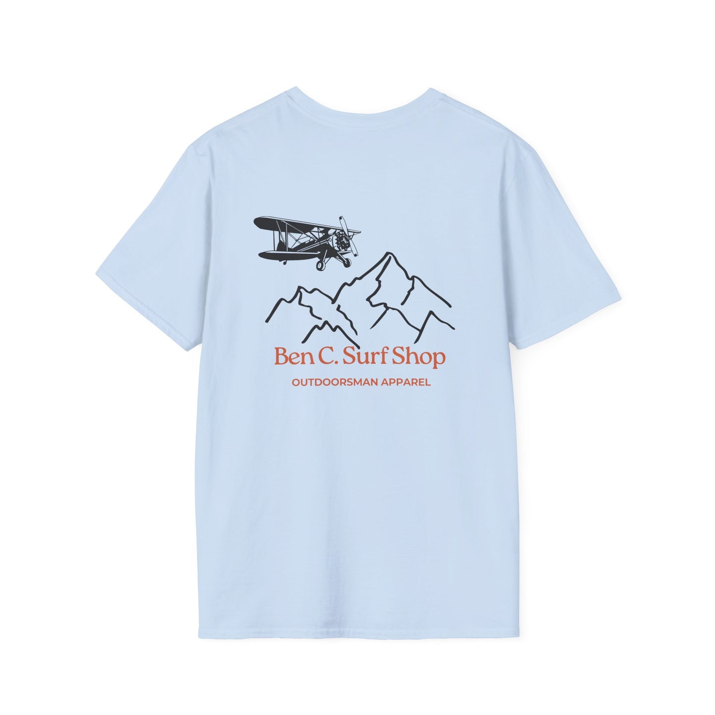 Ben C. Surf Shop Mountain & Seaplane T-Shirt — Outdoorsman Apparel