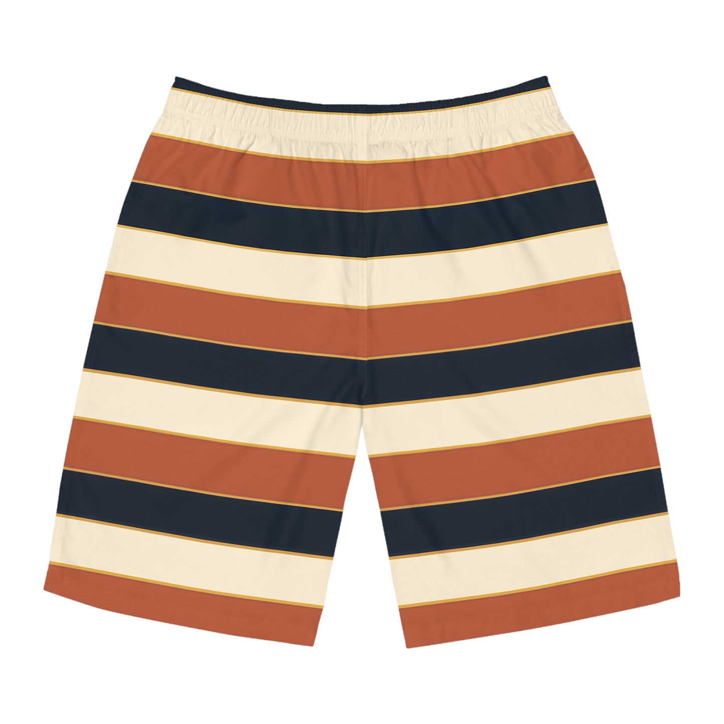 Retro Striped Board Shorts