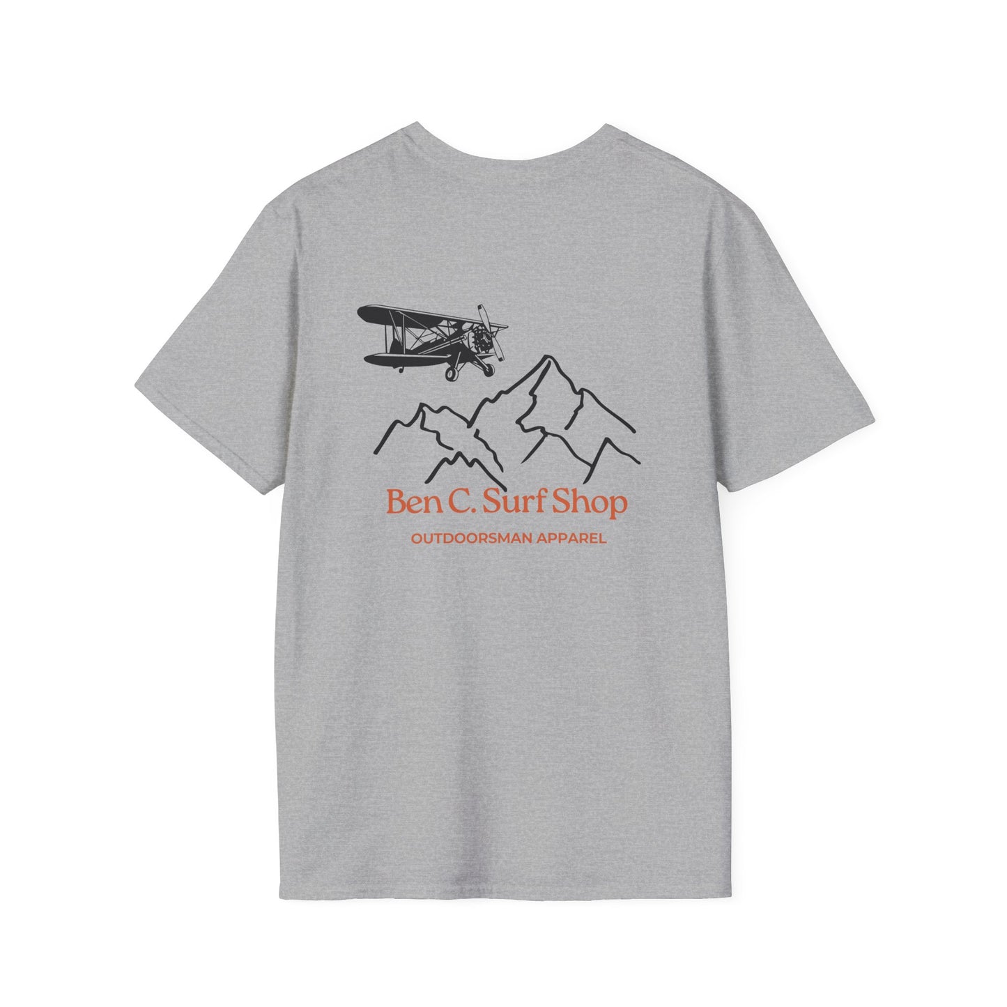 Ben C. Surf Shop Mountain & Seaplane T-Shirt — Outdoorsman Apparel