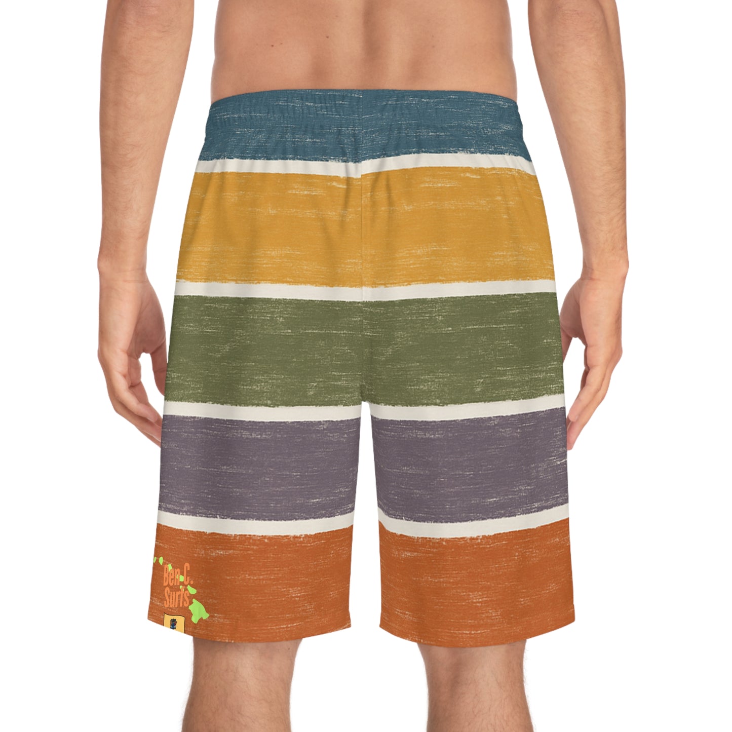 Striped Vintage Board Shorts