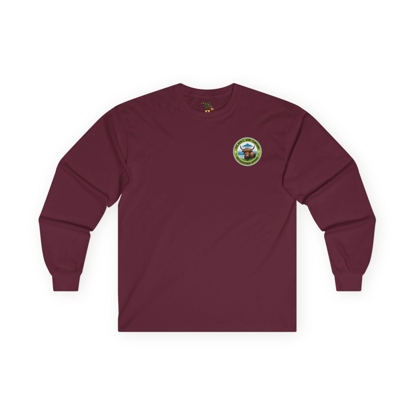Highland Cow Graphic Logo Long Sleeve Tee