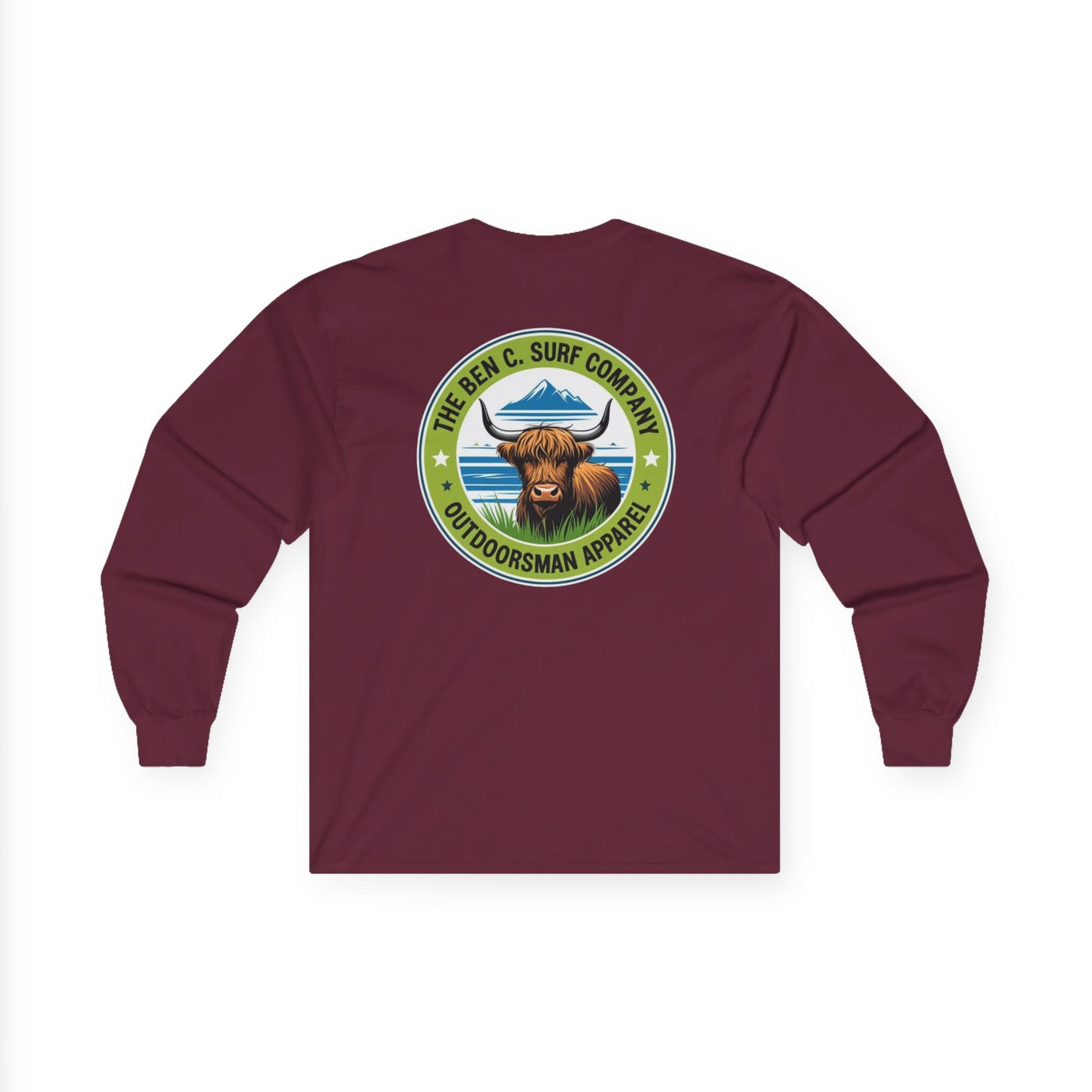 Highland Cow Graphic Logo Long Sleeve Tee