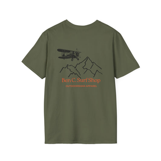 Ben C. Surf Shop Mountain & Seaplane T-Shirt — Outdoorsman Apparel