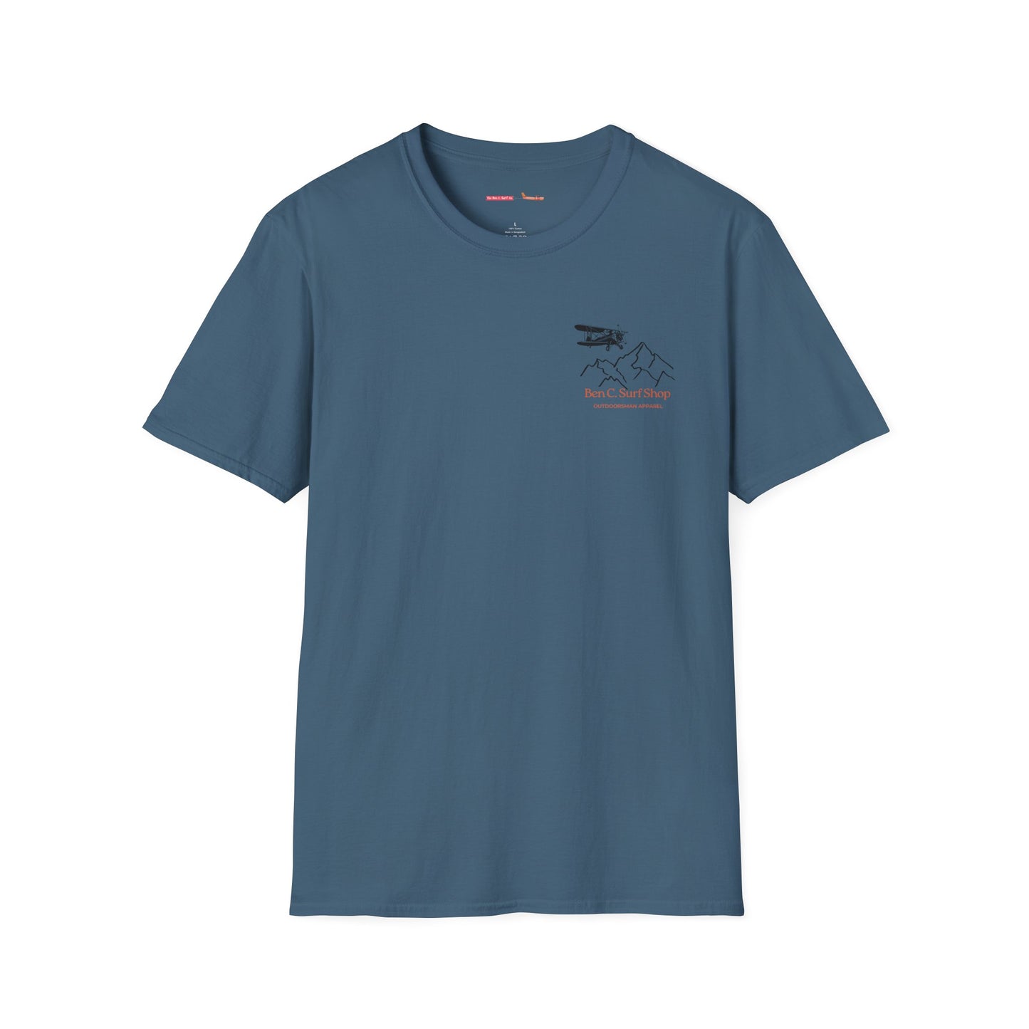 Adventure Plane T-Shirt — Ben C. Surf Shop Mountains & Biplane Outdoor Tee