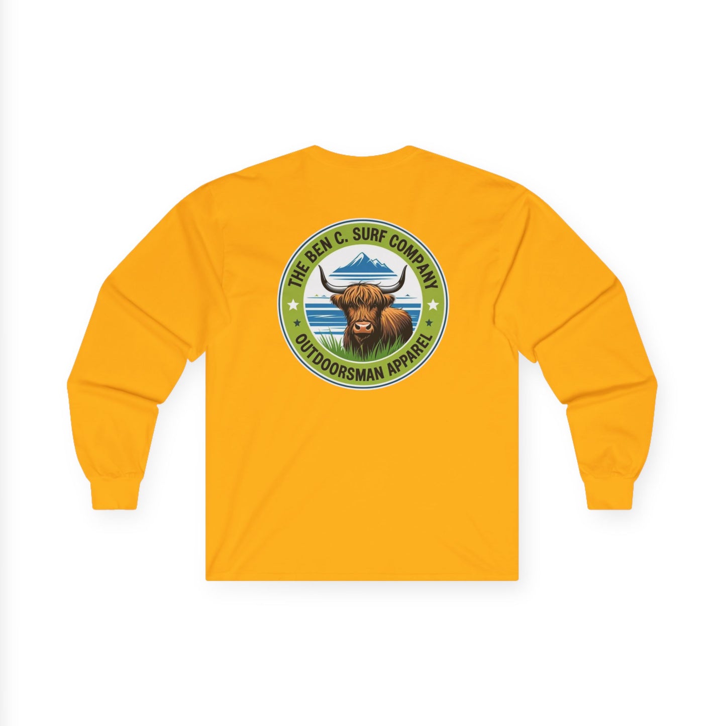 Highland Cow Graphic Logo Long Sleeve Tee