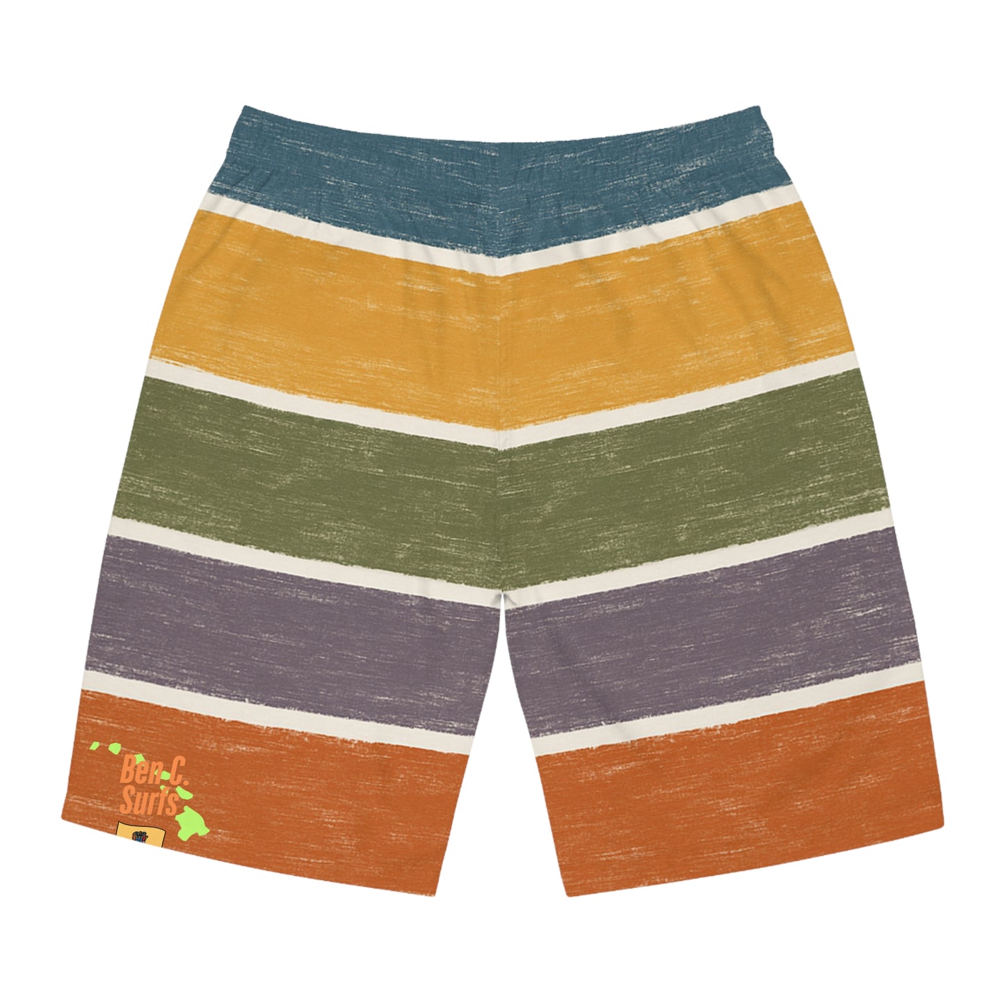 Striped Vintage Board Shorts