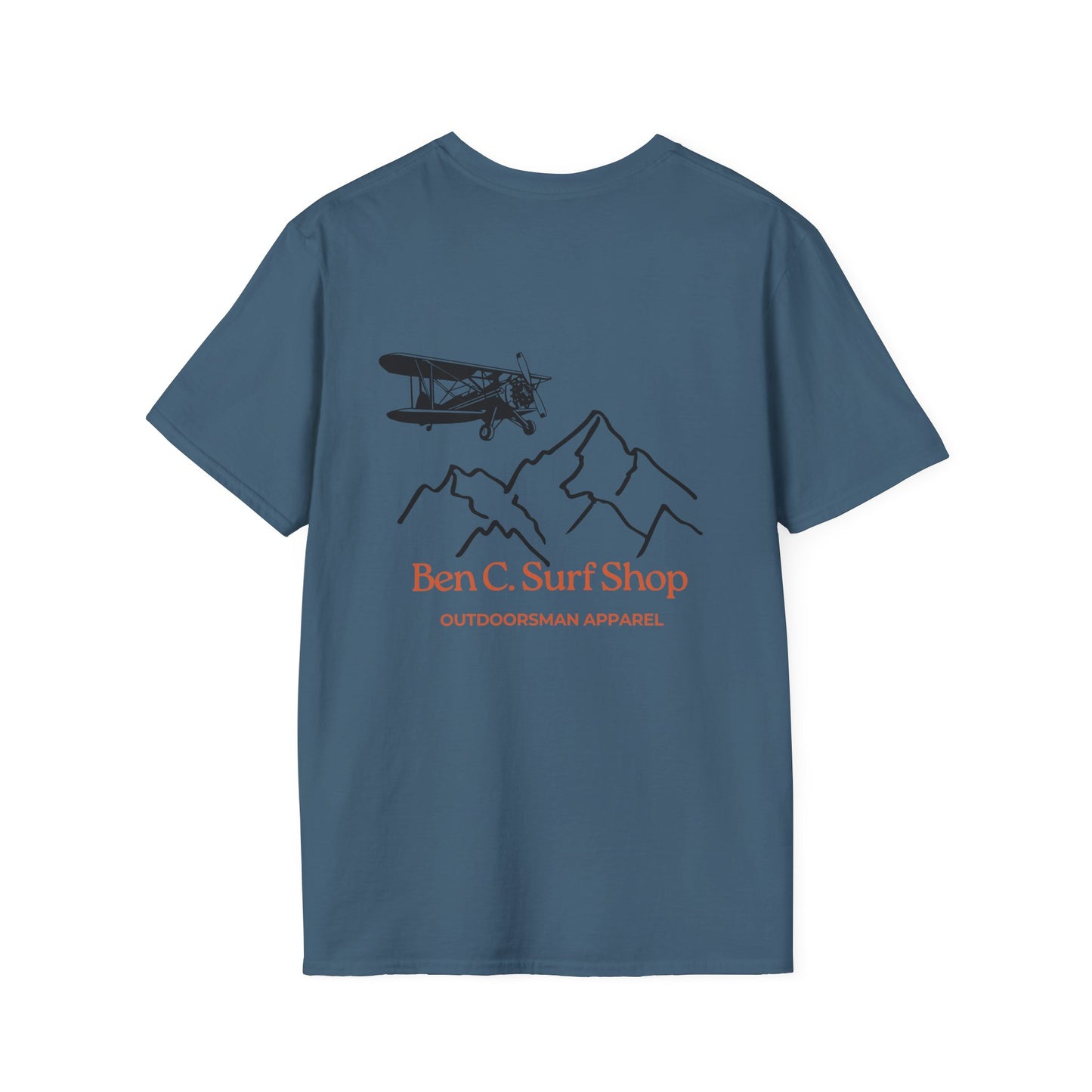 Adventure Plane T-Shirt — Ben C. Surf Shop Mountains & Biplane Outdoor Tee
