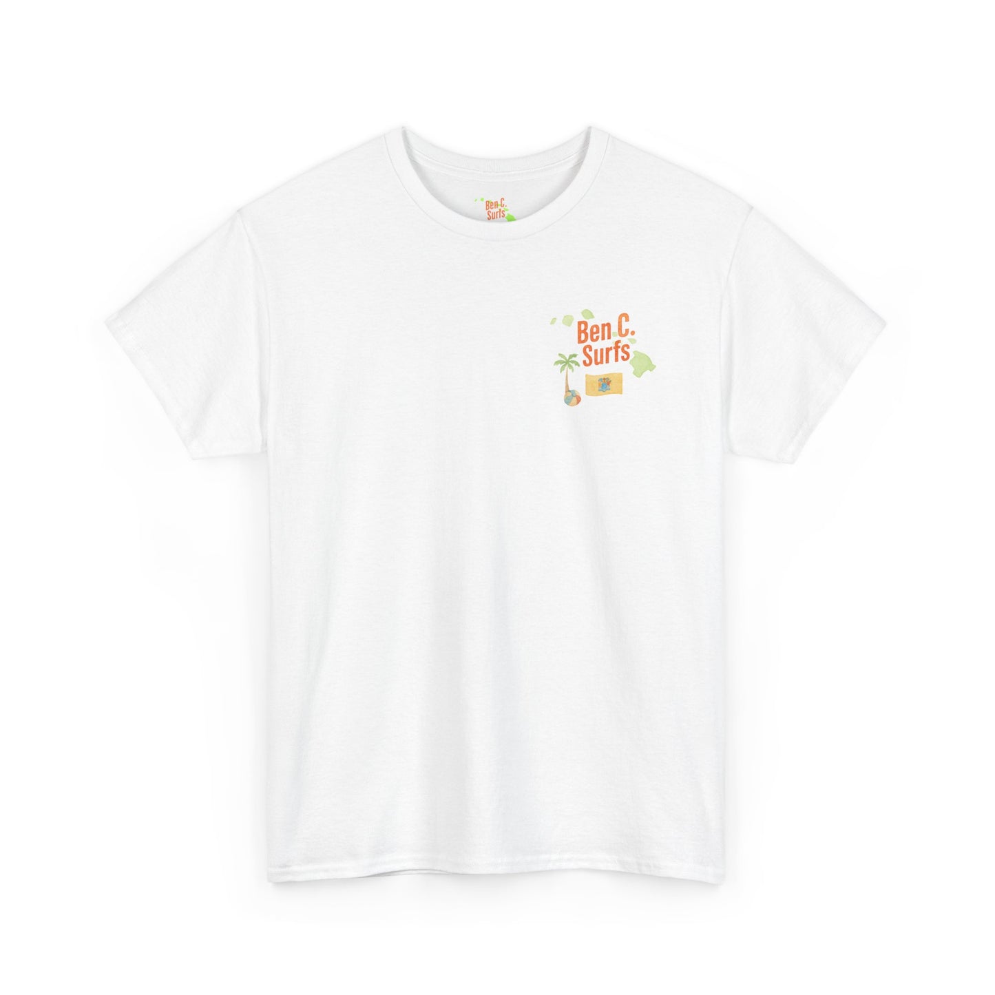 Ben C. Surfs Watercolor Logo Tee